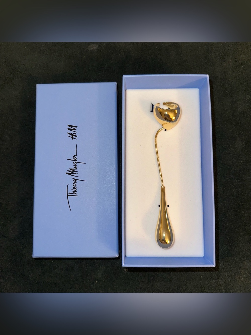 Thierry Mugler x H&M Gold Teardrop Ring
